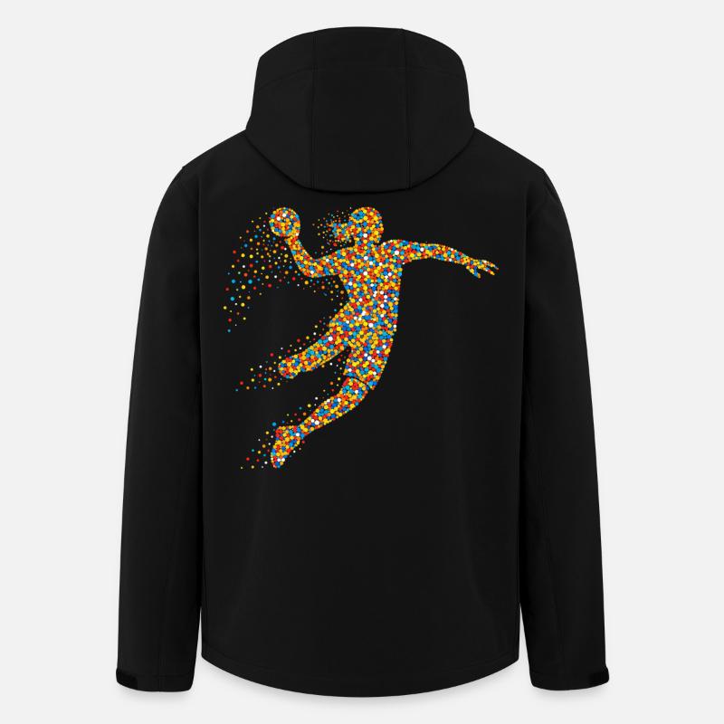 Handball Mädchen Spruch  - Recycelte Männer Softshell-Jacke von Stanley/Stella - Schwarz