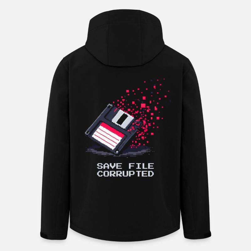 Save File kaputt | Bestatter Ironie - Recycelte Männer Softshell-Jacke von Stanley/Stella - Schwarz