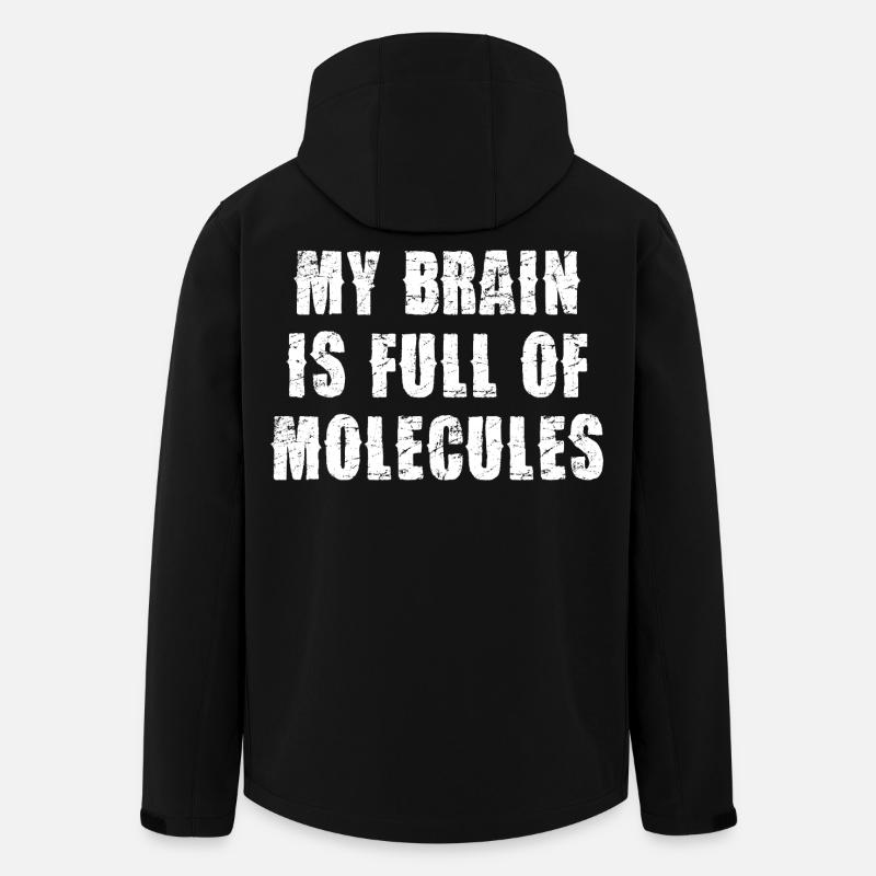 Hjernen fuld af molekyler - Stanley/Stella herre softshelljakke i genanvendt polyester - sort