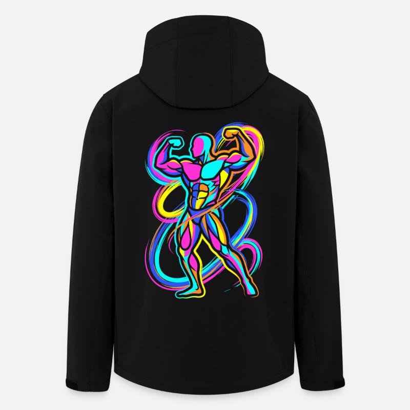 Bodybuilder - Recycelte Männer Softshell-Jacke von Stanley/Stella - Schwarz