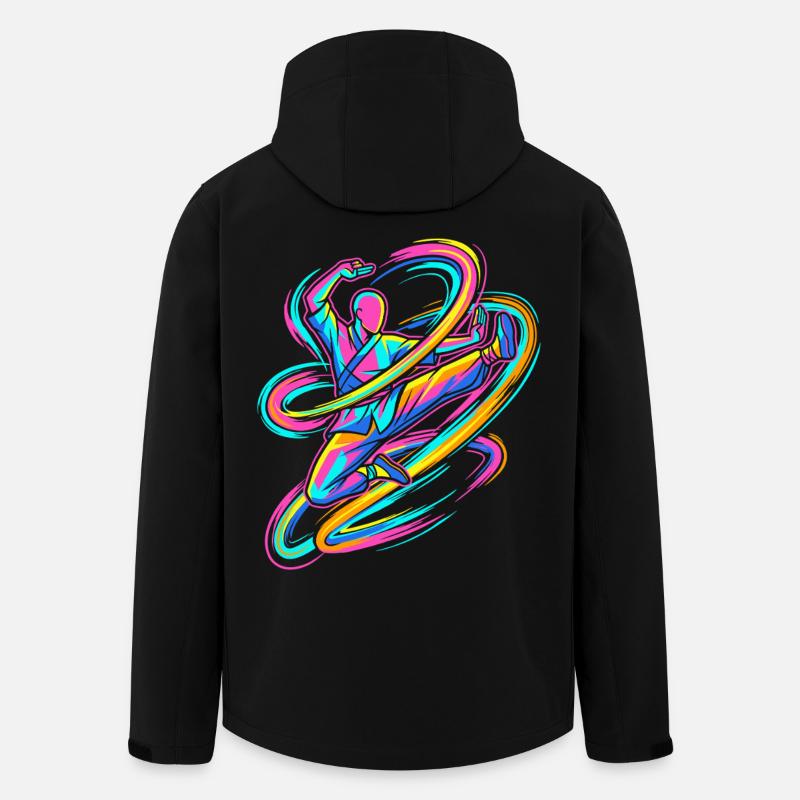 Karate - Recycelte Männer Softshell-Jacke von Stanley/Stella - Schwarz