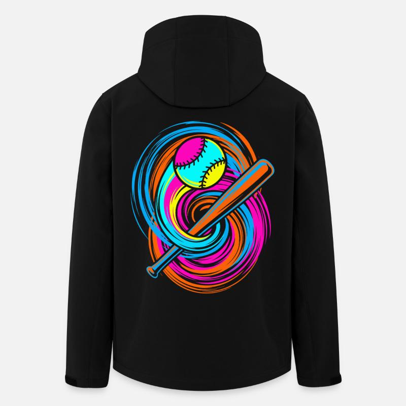 Batte de baseball et balle - Veste softshell homme en polyester recyclé Stanley/Stella - noir