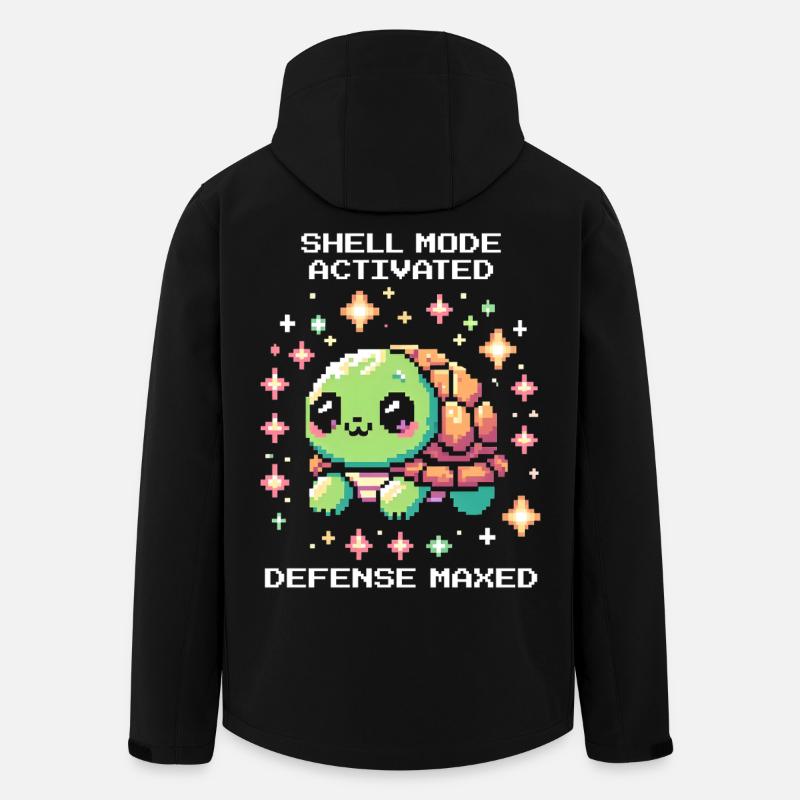 Panzermodus aktiv | Schildkröte - Recycelte Männer Softshell-Jacke von Stanley/Stella - Schwarz
