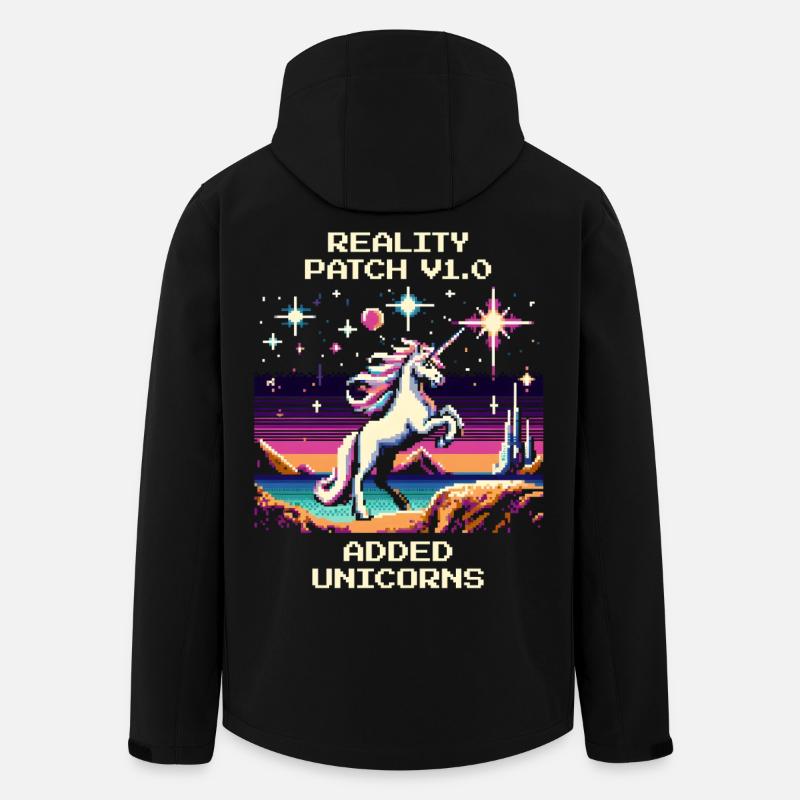 Reality Patch 1.0 | Tilføjet Unicorns - Stanley/Stella Mænd Genanvendt Softshell-jakke Discoverer - sort