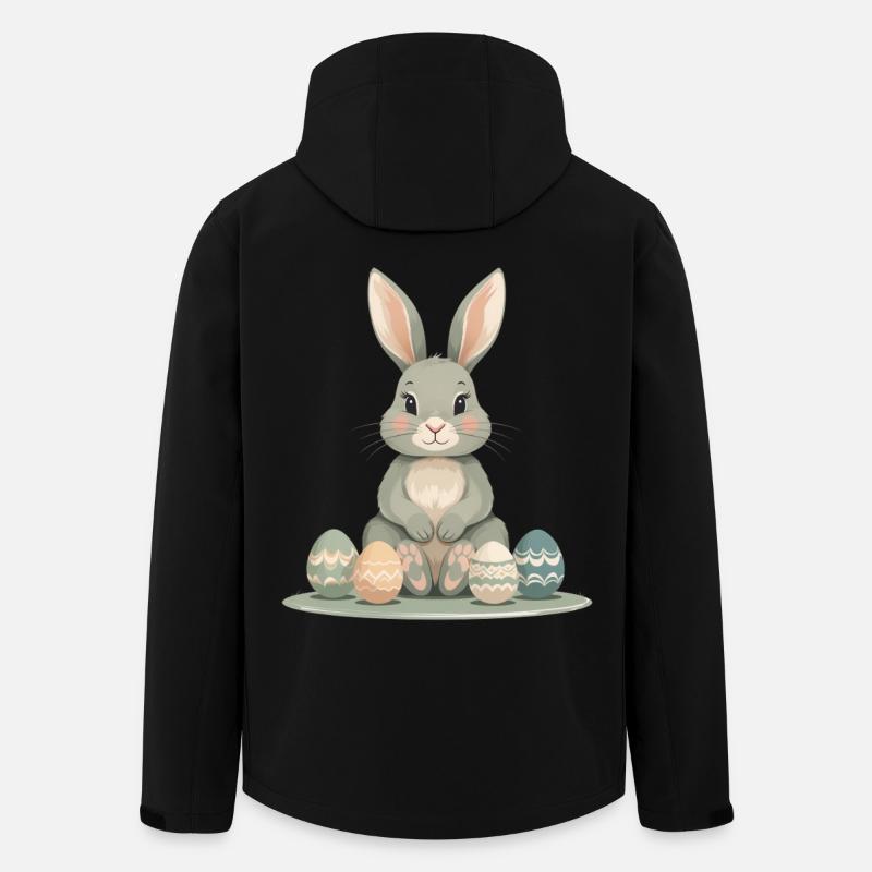 Pastellhase Ostereier - Recycelte Männer Softshell-Jacke von Stanley/Stella - Schwarz