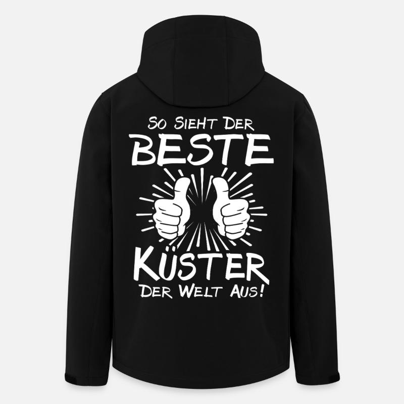Bester Küster - Recycelte Männer Softshell-Jacke von Stanley/Stella - Schwarz