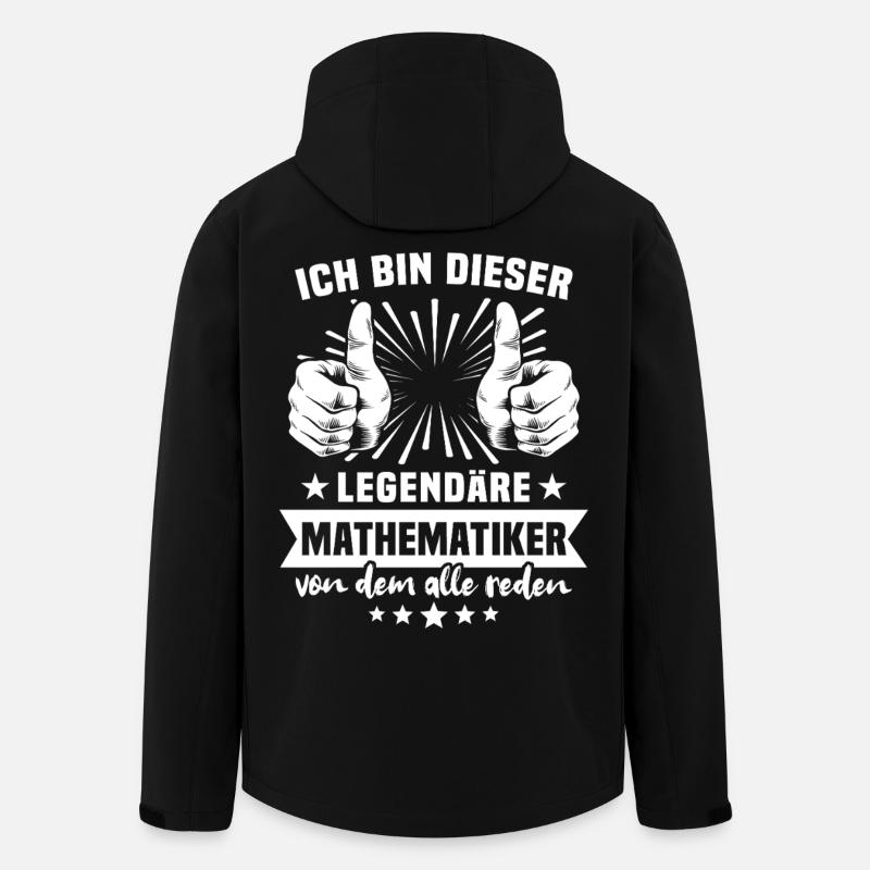 Mathematician Legend - Men’s Recycled Softshell Jacket by Stanley/Stella - black