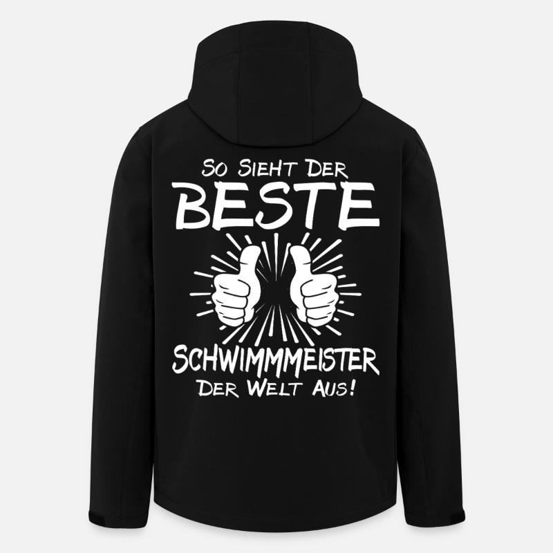 Best Swimming Master - Men’s Recycled Softshell Jacket by Stanley/Stella - black