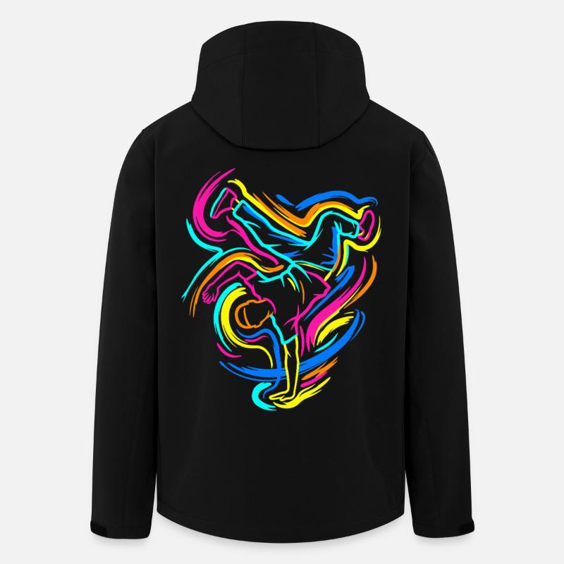 Breakdance - Veste softshell homme en polyester recyclé Stanley/Stella - noir