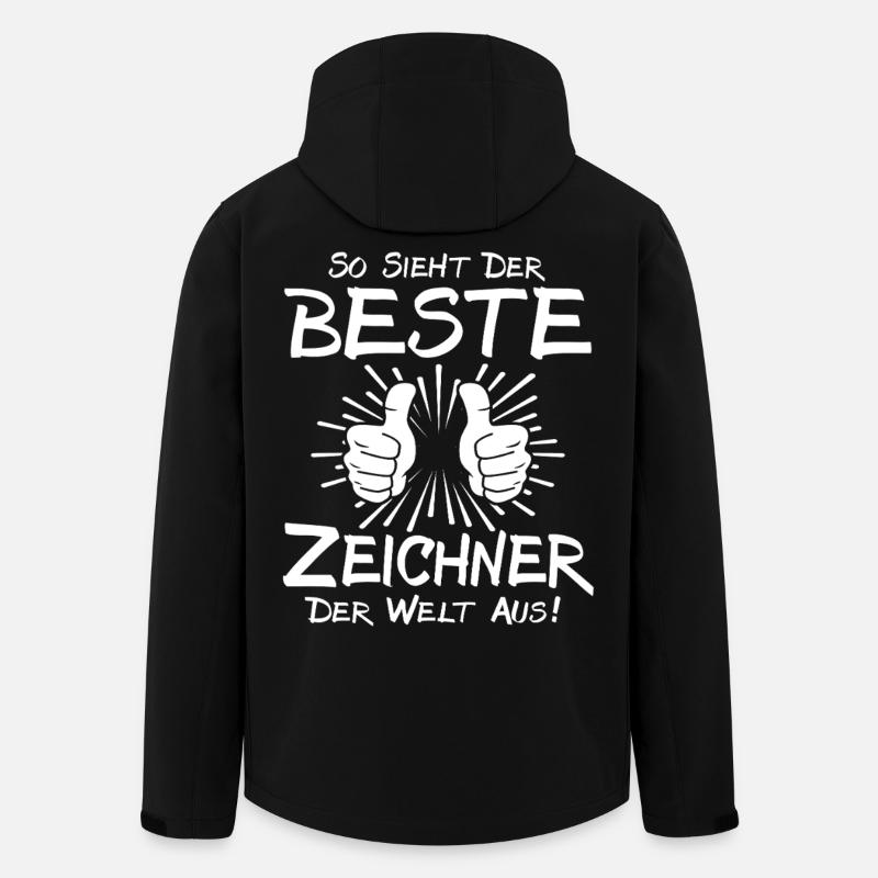 Bester Zeichner - Recycelte Männer Softshell-Jacke von Stanley/Stella - Schwarz