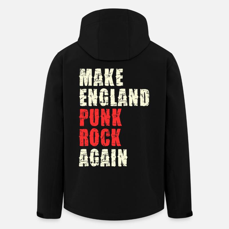 Make England Punk Rock Again - Men’s Recycled Softshell Jacket by Stanley/Stella - black
