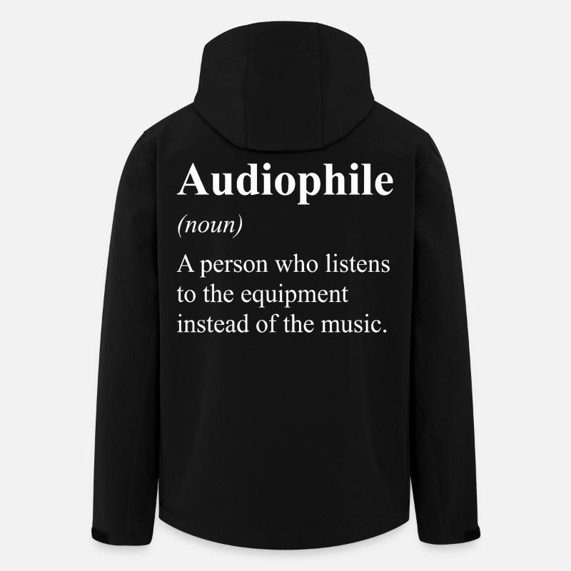 Audiophile Definition Music Lover - Men’s Recycled Softshell Jacket by Stanley/Stella - black