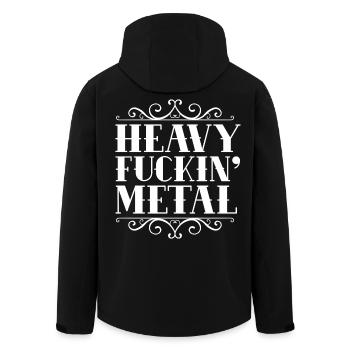 Heavy F***ing Metal - Men’s Recycled Softshell Jacket by Stanley/Stella - black - Back - AI Model Male 185 light (185cm)