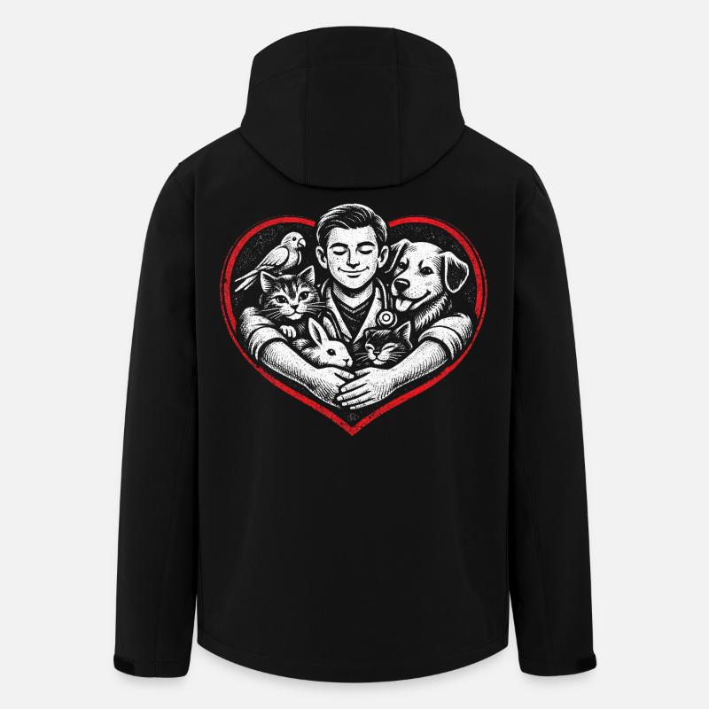 Vétérinaire Vétérinaire - Veste softshell homme en polyester recyclé Stanley/Stella - noir