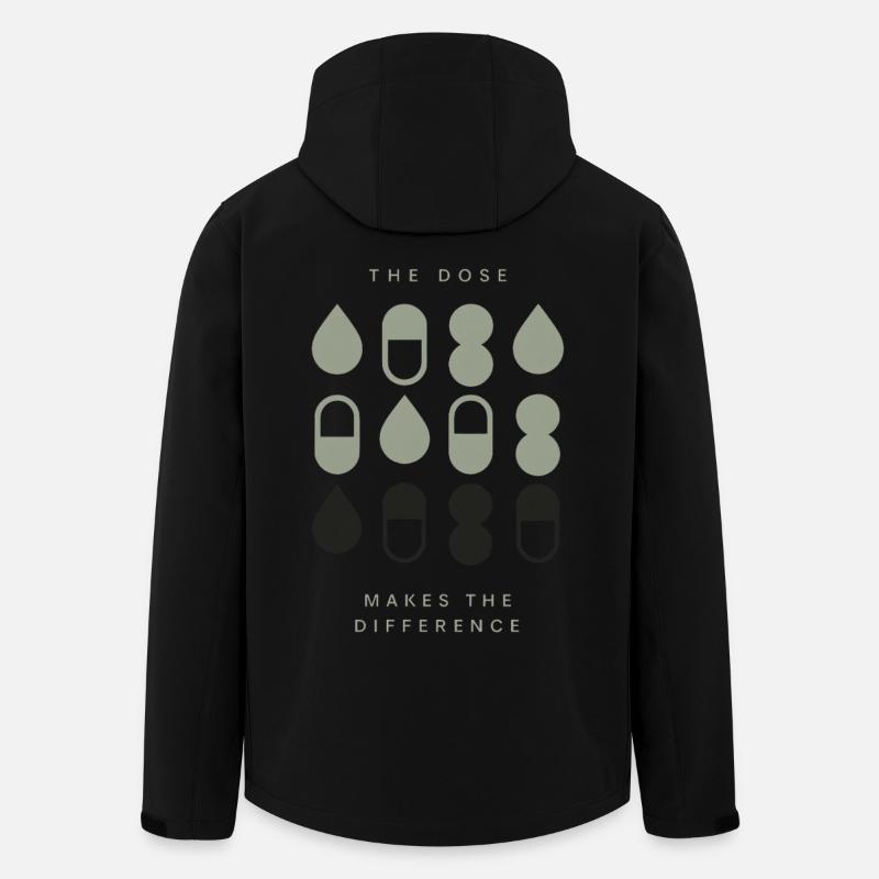 La dose fait la différence | Pharmacie - Veste softshell homme en polyester recyclé Stanley/Stella - noir