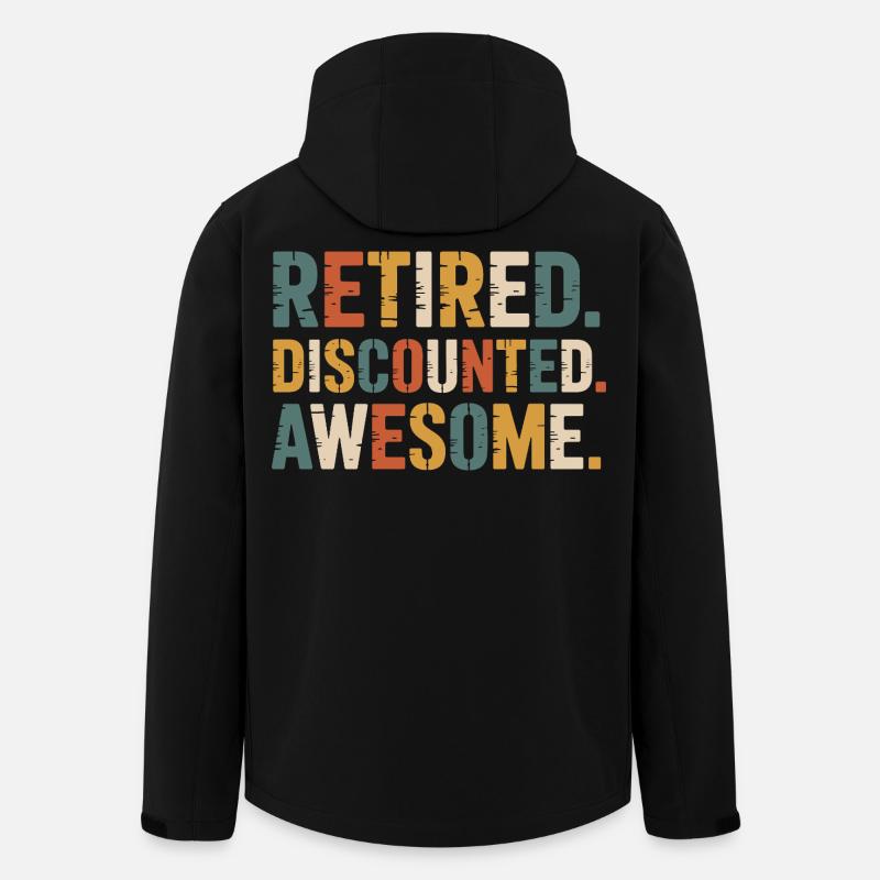 Senior Discount Retirement Humor - Men’s Recycled Softshell Jacket by Stanley/Stella - black