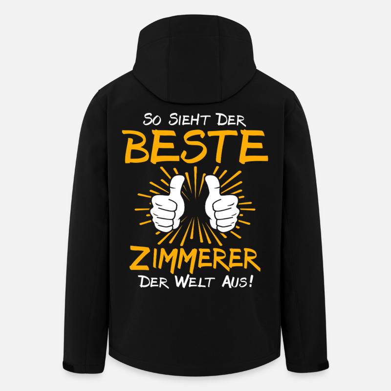 Zimmerer Geschenkidee - Recycelte Männer Softshell-Jacke von Stanley/Stella - Schwarz