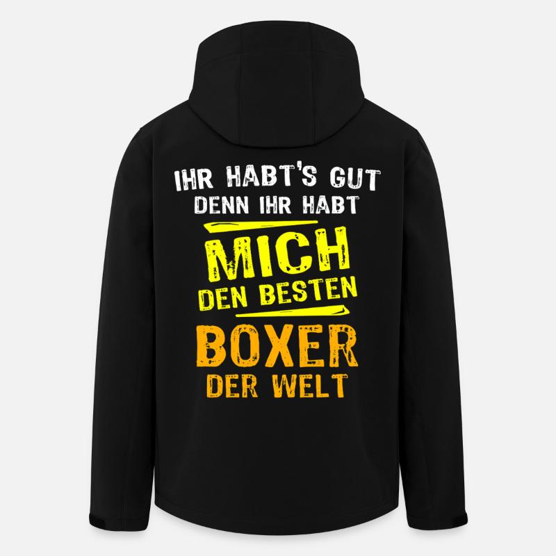 Boxer Geschenk - Recycelte Männer Softshell-Jacke von Stanley/Stella - Schwarz