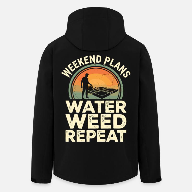 Weekend Plans Garden Humor - Men’s Recycled Softshell Jacket by Stanley/Stella - black