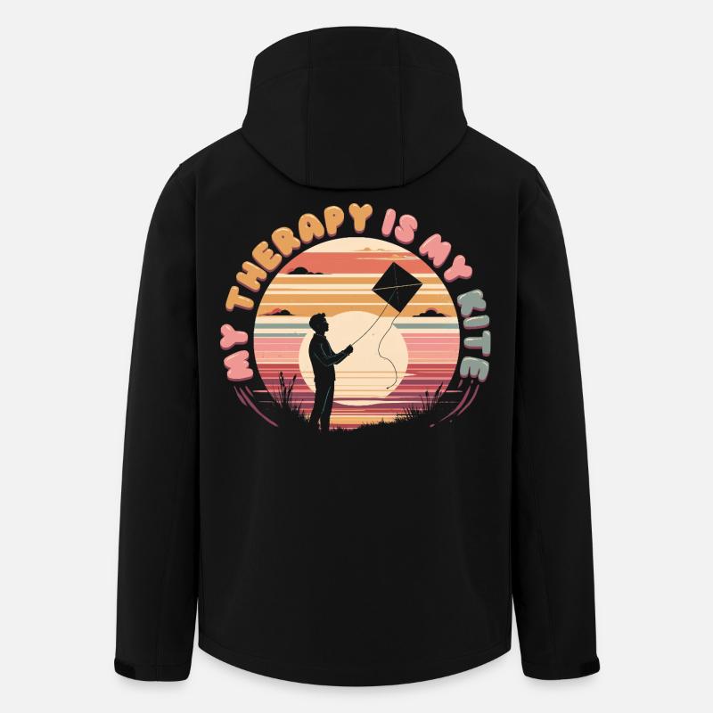 Drachen Drachensteigen - Recycelte Männer Softshell-Jacke von Stanley/Stella - Schwarz