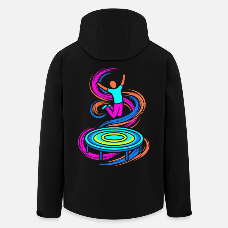 Trampolin Springer - Recycelte Männer Softshell-Jacke von Stanley/Stella - Schwarz