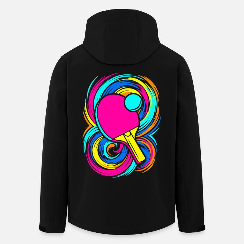 Ping Pong - Recycelte Männer Softshell-Jacke von Stanley/Stella - Schwarz