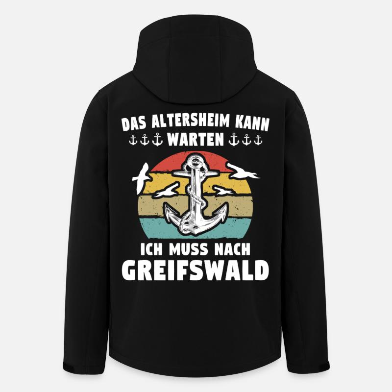 Greifswald Sayings - Men’s Recycled Softshell Jacket by Stanley/Stella - black