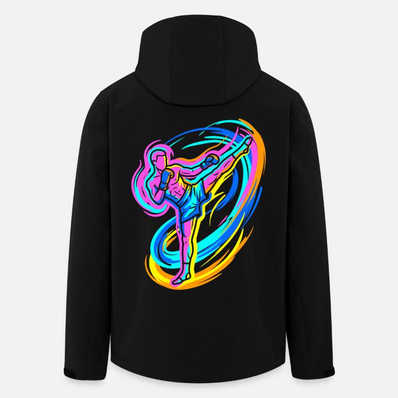 Kickboxer - Recycelte Männer Softshell-Jacke von Stanley/Stella - Schwarz