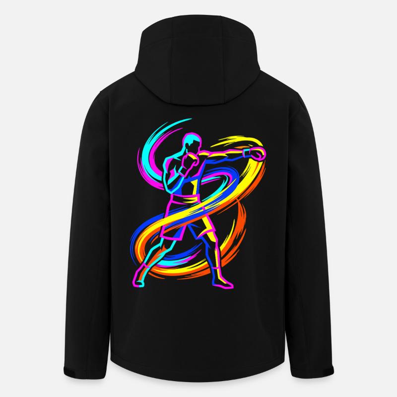 boxe - Veste softshell homme en polyester recyclé Stanley/Stella - noir