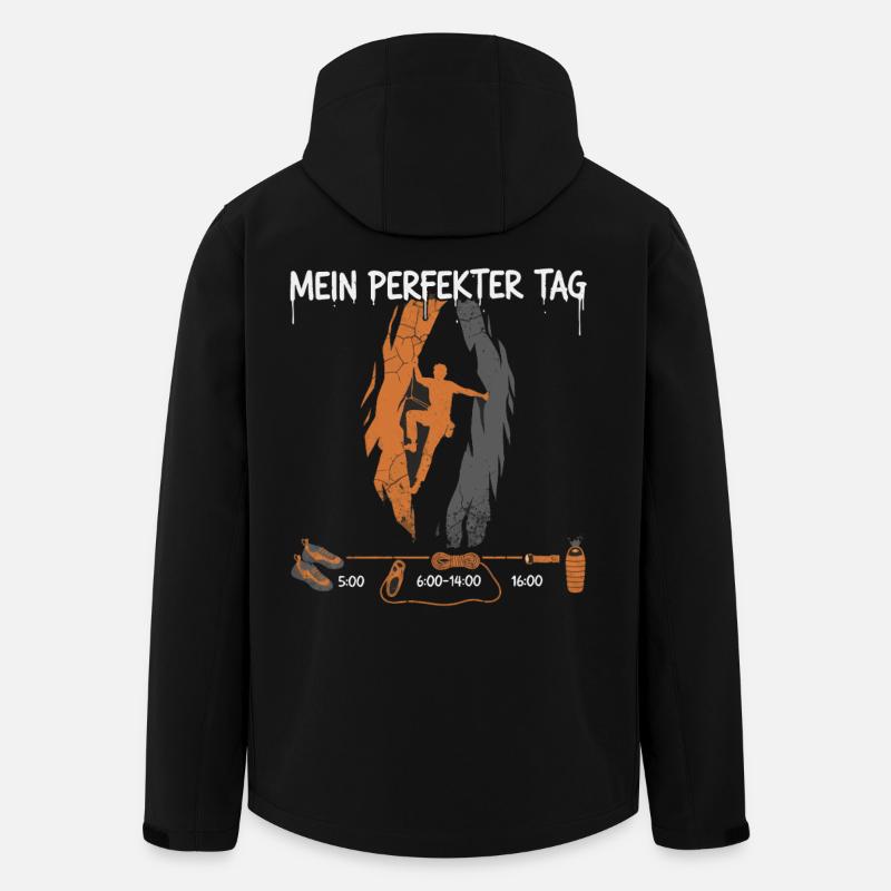 My perfect day climbing - Men’s Recycled Softshell Jacket by Stanley/Stella - black