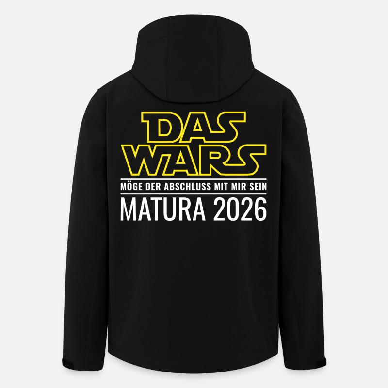 Matura 2026 Das wars - Recycelte Männer Softshell-Jacke von Stanley/Stella - Schwarz