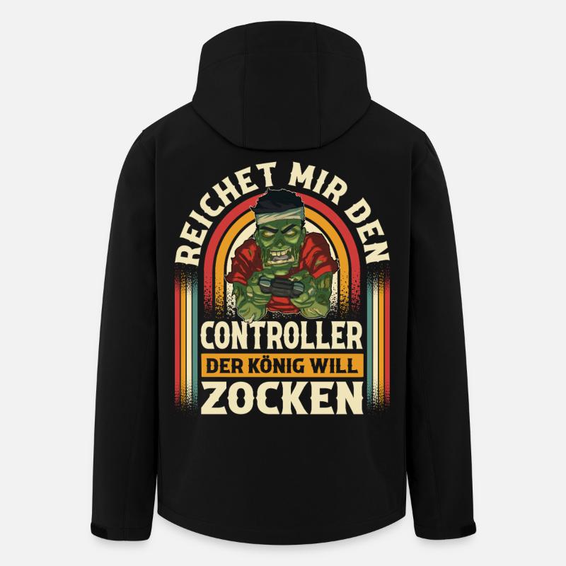 Gaming - Recycelte Männer Softshell-Jacke von Stanley/Stella - Schwarz