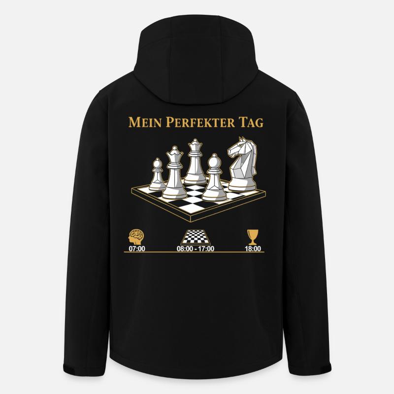 Perfekter Tag Schach - Recycelte Männer Softshell-Jacke von Stanley/Stella - Schwarz