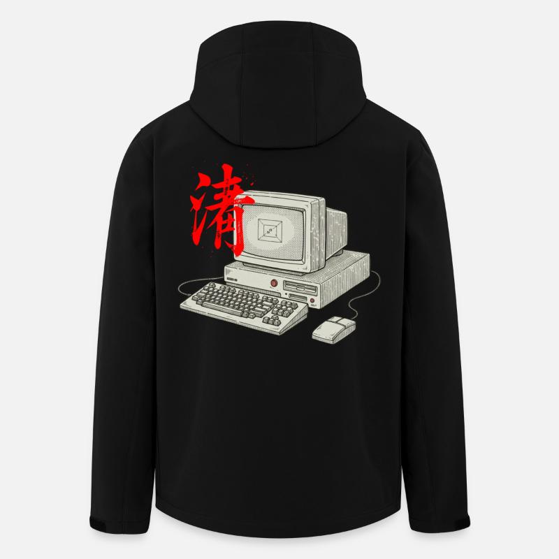 IT Technology Asian - Men’s Recycled Softshell Jacket Discoverer by Stanley/Stella - black