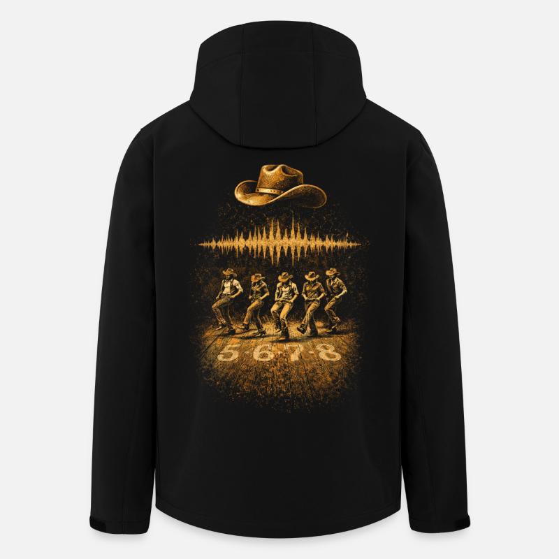 Line Dance Line Dancer 5678 - Recycelte Männer Softshell-Jacke von Stanley/Stella - Schwarz