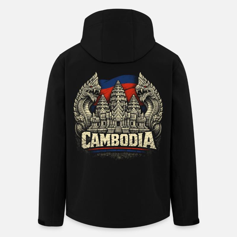 Cambodia Cambodia Cambodians - Men’s Recycled Softshell Jacket by Stanley/Stella - black
