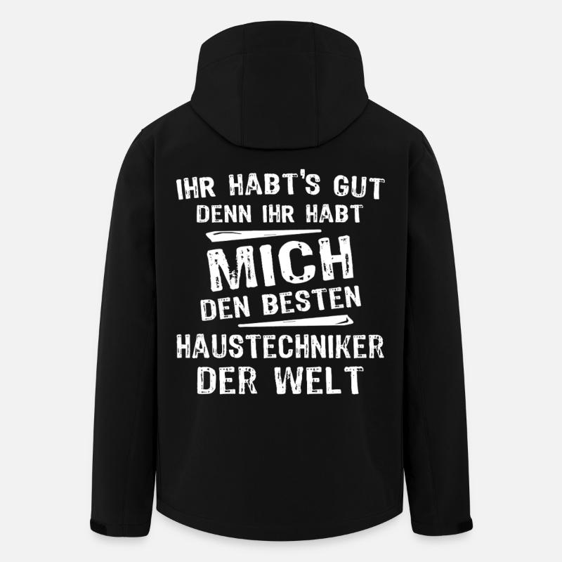 Technicien interne - Veste softshell homme en polyester recyclé Stanley/Stella - noir