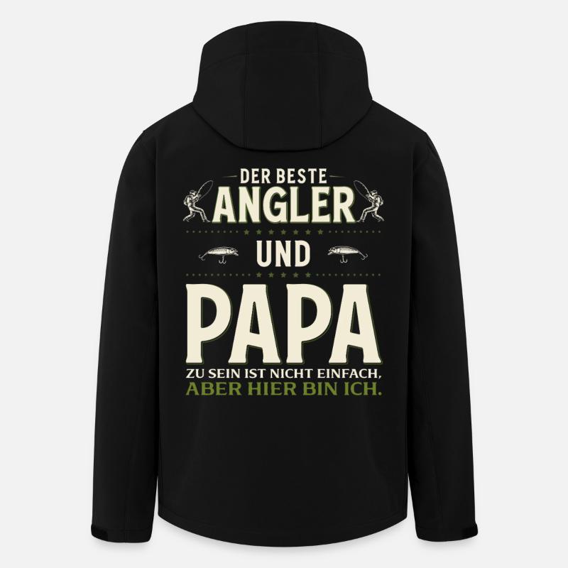01_Papa - Men’s Recycled Softshell Jacket by Stanley/Stella - black