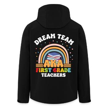 Équipe de rêve des profs 1er grade - Veste softshell homme en polyester recyclé Stanley/Stella - noir - Dos - AI Model Male 185 light (185cm)