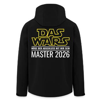 Master 2026 Das wars - Recycelte Männer Softshell-Jacke von Stanley/Stella - Schwarz - Hinten - AI Model Male 185 light (185cm)