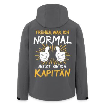 Capitaine Spruch - Veste softshell homme en polyester recyclé Stanley/Stella - noir - Dos - AI Model Male 185 light (185cm)