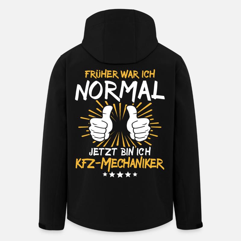 Un mécanicien automobile dit - Veste softshell homme en polyester recyclé Stanley/Stella - noir