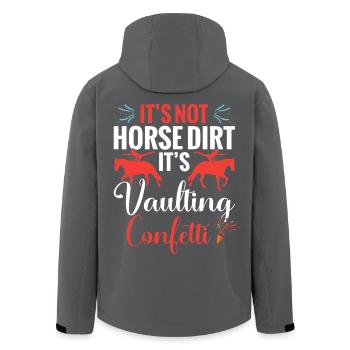 Matériel de saut cheval Équipement de saut artistique - Veste softshell homme en polyester recyclé Stanley/Stella - noir - Dos - AI Model Male 185 light (185cm)