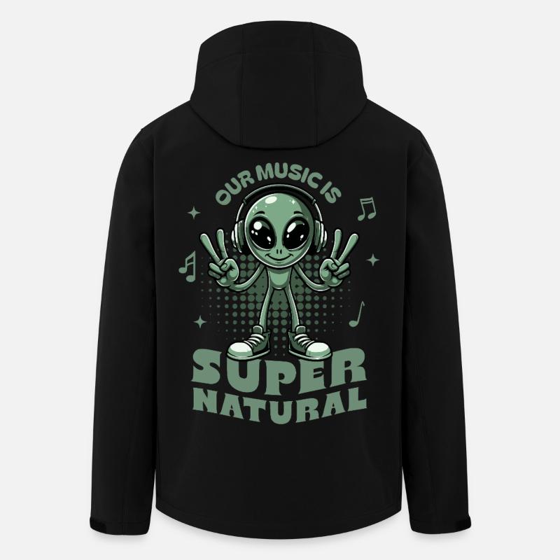 Lustiges Alien-T-Shirt - Recycelte Männer Softshell-Jacke von Stanley/Stella - Schwarz
