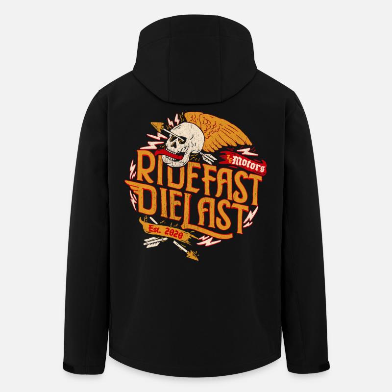 Ride Fast - Recycelte Männer Softshell-Jacke von Stanley/Stella - Schwarz