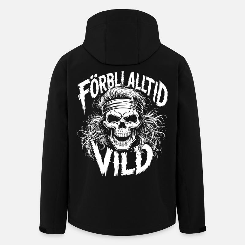 Wild Side Skull - Recycelte Männer Softshell-Jacke von Stanley/Stella - Schwarz