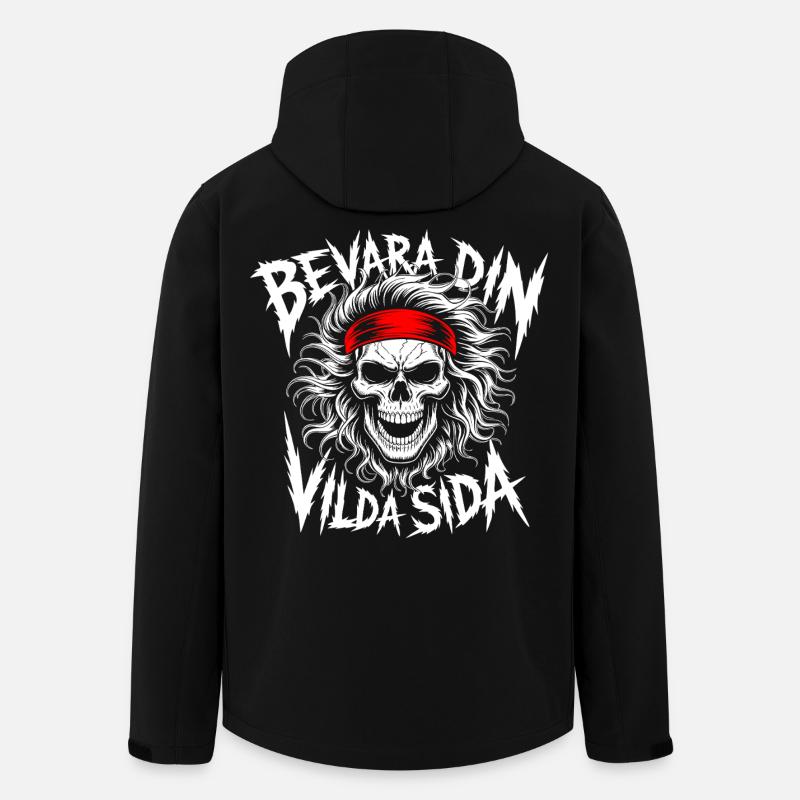 Wild Side Skull - Men’s Recycled Softshell Jacket by Stanley/Stella - black