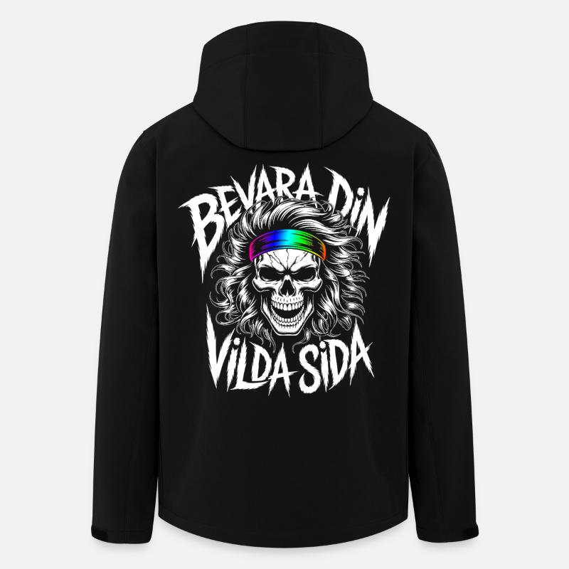 Wild Side Skull - Men’s Recycled Softshell Jacket by Stanley/Stella - black