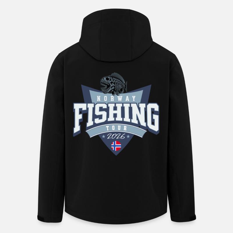 Norwegen Angeltour 2026 - Recycelte Männer Softshell-Jacke von Stanley/Stella - Schwarz