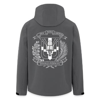 République dominicaine - Veste softshell homme en polyester recyclé Stanley/Stella - noir - Dos - AI Model Male 185 light (185cm)